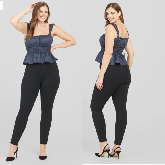 Spanx The Perfect Pant Ponte Ankle 4-Pocket Black - Picture 1 of 16